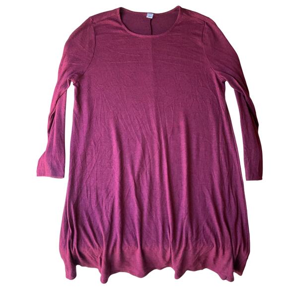 Old Navy Women Dress size XL Long Sleeve KneeLength Casual Stretchy Purple - Picture 1 of 8